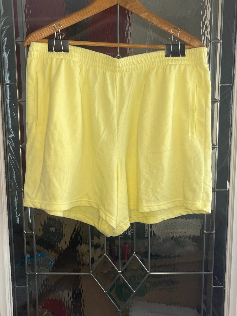 GAP Pull On Shorts Pajama Loungewear Gym Jogger Elestic Waist Sz XL Yellow